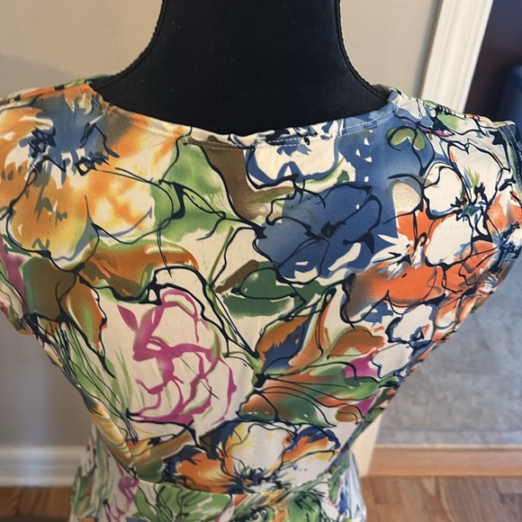 Christopher & Banks Sleeveless Floral Midi Dress Size M - Picture 9 of 14